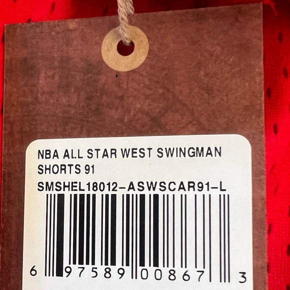 🖤NWT🖤 Mitchell & Ness NBA All Star West Swingman Shorts - Picture 8 of 8